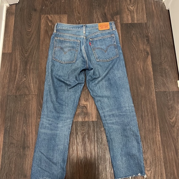 Levi’s Wedgie Straight Jeans Button Fly Pants Size 26 Women’s - Picture 5 of 8